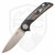 3LegDog Knives Custom W5 Midi Harpoon Gulf CamoCarbon and Black G10, Hand Satin MagnaCut - #24-16