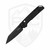 Kershaw Mini Iridium Reverse Tanto Black Aluminum, Black D2 - 2051RBLK