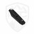 Kershaw Mini Iridium Reverse Tanto Black Aluminum, Black D2 - 2051RBLK