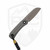 Knafs Lander 4 Fixed Blade Sheepsfoot Black Micarta, Stonewash S35VN
