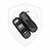 Black Bird Blades Grackle Fixed Blade Titanium with Swappable Carbon Fiber Inlays, Stonewash MagnaCut