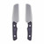 Vero Engineering Axon Fixed Blade Marbled Carbon Fiber Handles, Stonewash M390