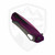 Dead Reckon Knives Ridgeback Wharncleaver Purple Milled Aluminum, Dark Stonewash S45VN