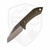 Boatright Bladeworks Moraine-S Green Canvas Micarta, Satin AEB-L
