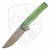 MachineWise Sonora Distressed Green Step Milled Titanium with Titanium Bolster, Stonewash 20CV