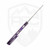 MachineWise Sonora Distressed Purple Step Milled Titanium with Titanium Bolster, Stonewash 20CV
