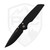 ProTech TR-3 Integrity Manual Smooth Black Aluminum, Black S35VN - INT103