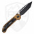 Microtech LUDT Gen 3 Tanto Tan Aluminum, Black M390MK - 1136-1TA