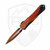 Heretic Manticore E Double Edge OTF Cel Shade Orange Aluminum, MagnaCut - H028F-CS-OR