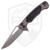Dead Reckon Knives Ridgeback Modified Clip Point Dark Grey Aluminum Black Dimpled G10 Inlays, Stonewash MagnaCut
