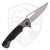 Dead Reckon Knives Ridgeback Modified Clip Point Dark Grey Aluminum Black Dimpled G10 Inlays, Stonewash MagnaCut