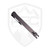 Dead Reckon Knives Ridgeback Modified Clip Point Dark Grey Aluminum Black Dimpled G10 Inlays, Stonewash MagnaCut