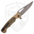 Dead Reckon Knives Ridgeback Modified Clip Point FDE Aluminum Three Color G10 Inlays, Dark Stonewash MagnaCut