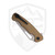 Dead Reckon Knives Ridgeback Modified Clip Point Knurled FDE Aluminum, Glass Blast MagnaCut