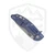 Hinderer Knives XM-18 3.5" Skinny Slicer Orange G10 Battle Blue Titanium, Working Finish MagnaCut