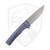 MachineWise Sonora Low Volt Fade Distressed Fine Step Milled Titanium with Brass Bolster, Stonewash 20CV