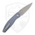 TRM Atom 3D Contoured Denim Micarta, Stonewash MagnaCut
