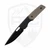 BergBlades Mini Sweeney Green Micarta, Satin DLC MagnaCut