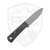 Redroot Blades Survival Scout Black Linen Micarta and Copper, AEB-L