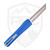 Core Edge USA 0331 OTF Double Edge Tanto Blue Pulsar Milled Aluminum, Blast and Satin MagnaCut