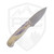 LT Wright Knives Patriot Flat Grind Blue Bone Black Liners A2