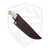 LT Wright Knives Patriot Flat Grind Blue Bone Black Liners A2