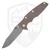 Hinderer Knives Eklipse 3.5" Skinny Slicer, FDE G10 Battle Blue Ti Magnacut