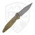 Microtech SOCOM Elite Manual S/E, Tan Aluminum Partially Serrated Apocalyptic M390MK - 160-11APTA