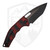 Heretic Knives Medusa Auto Recurve DLC, Red & Black G10 Chassis - H012-6A-G10/RD