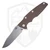 Hinderer Knives Eklipse 3.5" Skinny Slicer, FDE G10 Stonewash Ti Magnacut