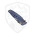 Hinderer Knives Eklipse 3.5" Skinny Slicer, Coyote G10 Stonewash Blue Ti Magnacut