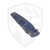 Hinderer Knives Eklipse 3.5" Skinny Slicer, Blue / Black G10 Stonewash Blue Ti Magnacut