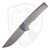 MachineWise Sonora Raw Diamond Milled Blue Titanium Bolster, Lightwash S90V
