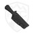 Aux Mfg  Deadhead Pocket Bowie Fixed Blade Black G10, Black 14C28N - AUX-001BK