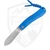 Jack Wolf Knives K9 Jack Ultralight Blue G10 Opposing Arcs, Satin 154CM