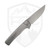 MachineWise Sonora Raw Streamline Milled Raw Titanium Bolster, Stonewash S90V