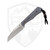 Jack Wolf Knives Collusion Blue Linen Micarta, Belt Satin S90V