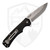 Freeman Outdoor Gear 451 Button Lock Flipper Black Waterline Aluminum with OD Green G10, Blast and Satin MagnaCut