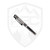 Microtech Hera II Mini Double Edge Jack o' Lantern Signature Series Brushed Metal Aluminum, M390MK -  1702M-1BMHWJLS
