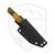 Vero Engineering Myelin Fixed Blade Ultem, Blackwash M390