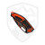 Heretic Knives Medusa Auto Recurve Magma Orange, Magnacut - H012-MAG-OG
