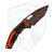 Heretic Knives Medusa Auto Recurve Magma Orange, Magnacut - H012-MAG-OG
