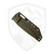 LT Wright Shemanese Companion Green Micarta, Scandi AEB-L - Kydex