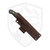 LT Wright Shemanese Companion Black Micarta, Scandi AEB-L - Leather
