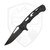 Dead Reckon Knives Ridgeback Modified Clip Point Flipper, Full Black G10 Scales, Blackwash Magnacut - RB-3545-21