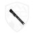 Dead Reckon Knives Ridgeback Modified Clip Point Flipper, Full Black G10 Scales, Blackwash Magnacut - RB-3545-21