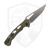Dead Reckon Knives Ridgeback Modified Clip Point Non-Flipper, Full OD Green G10 Scales, Stonewash Magnacut - RB-3545-21