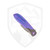 Jack Wolf Knives Scuffle, Titanium Framelock Flipper, Crystalized Blurple Ti Inlay, Belt Satin S90V