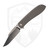Jack Wolf Knives Scuffle, Titanium Framelock Flipper, Micromilled Titanium, Belt Satin S90V