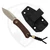 Knafs Lander 4 Fixed Blade Clip Point Paper Micarta, Stonewash S35VN
